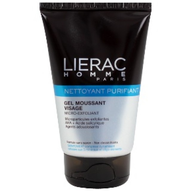 LIERAC HOMME NETTOYANT PURIFIANT GEL MOUSSANT VISAGE 100ML