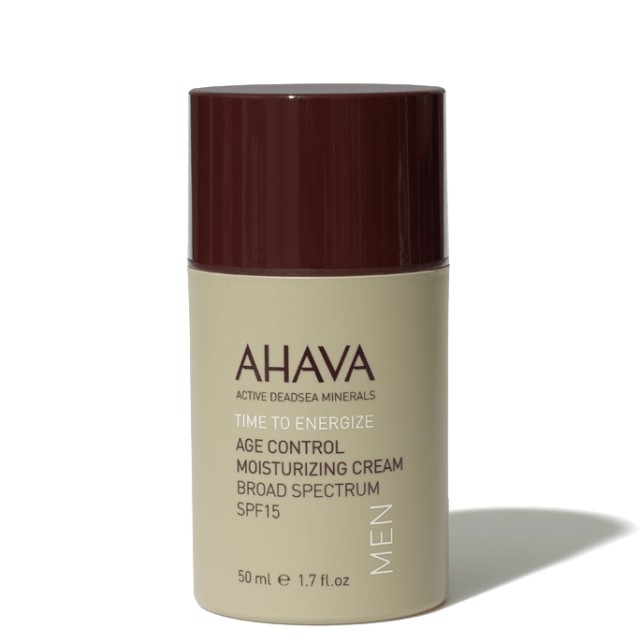 Ahava Men Time to Energize Age Control Moisturizing Cream Broad Spectrum SPF15 50ml