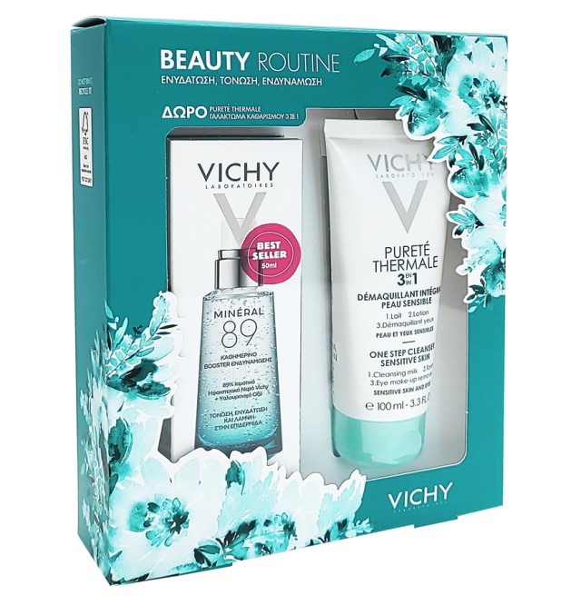 Vichy Set Mineral 89 50ml + Δώρο Purete Thermale Γαλάκτωμα καθαρισμού 100ml