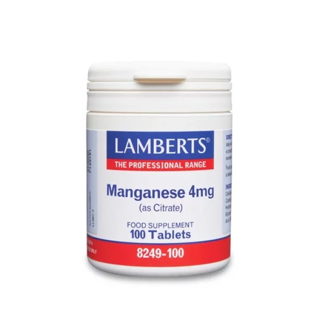 Lamberts Manganese 4mg 100tabs