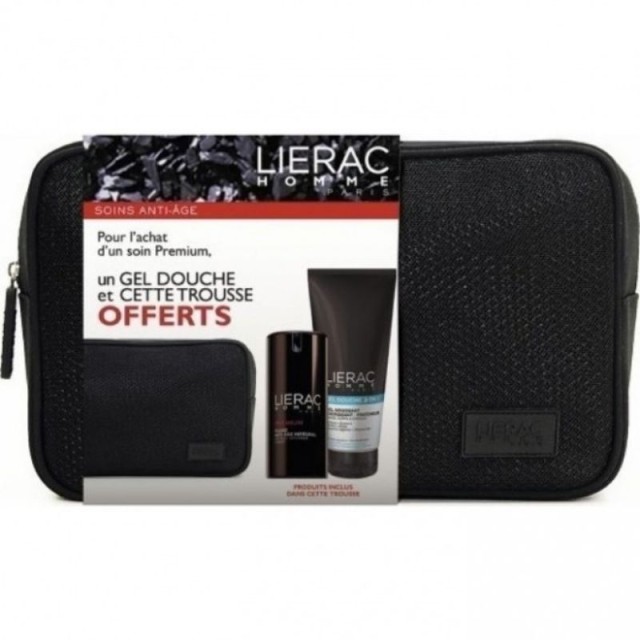 Lierac Promo Homme Premium Fluide Anti-Age Integral 40ml & Gel Douche 3 in 1 200ml & ΔΩΡΟ Νεσεσέρ