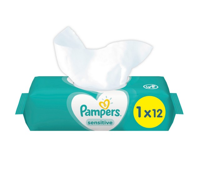 Pampers Sensitive Μωρομάντηλα 12τμχ