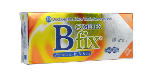 Unipharma B Compex Fix Orodispersible Tablets 30tabs