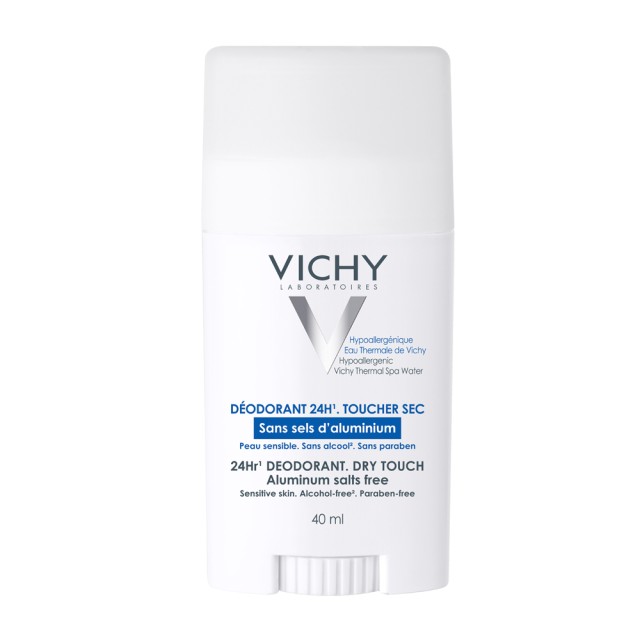 VICHY DEODORANT 24-ωρη αποσμητικη φροντιδα χωρις αλατα αλουμινιου - Στικ 40ML