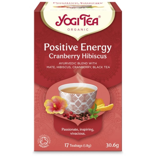 Yogi Tea Positive Energy Cranberry Hibiscus 30.6gr 17Teabags