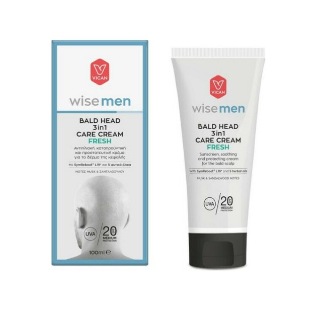 Vican Wise Men Bald Head 3in1 Care Cream Fresh 100ml