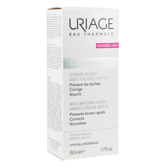 Uriage Depiderm Anti-Brown Spot Hand Cream SPF15 50ml