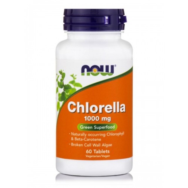 Now Foods Chlorella 1000mg, 60tabs