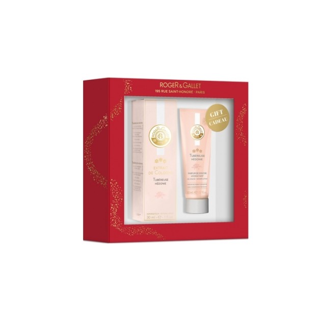 Roger & Gallet X-Mas Set Extrait De Cologne Tubereuse Hedonie 30ml & Gel Douche Hydratant 50ml