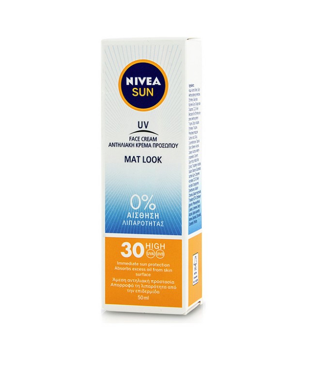 Nivea Sun UV Face Mat - Look Cream SPF30, 50ml