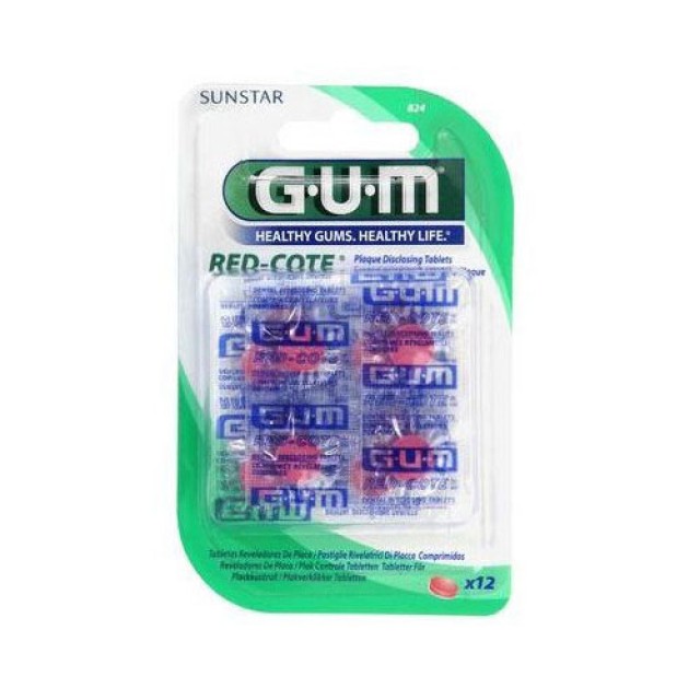 GUM 824 RED-COTE 12tabs