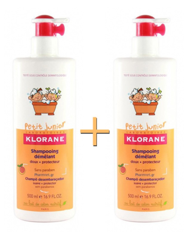 KLORANE PETIT JUNIOR SHAMPOOING DEMELANT 500ml + 500ml