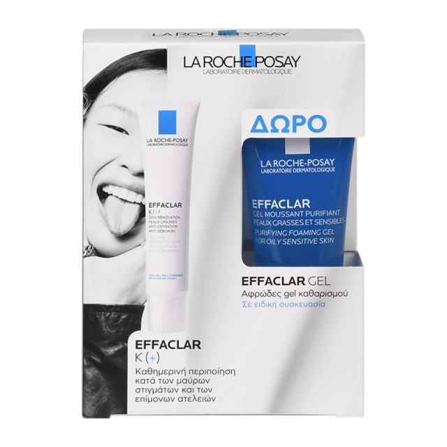 La Roche Posay Set Effaclar K(+) 40ml + Δώρο Effaclar Gel Moussant Purifiant 50ml