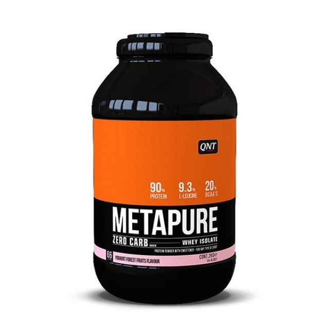 QNT Metapure Zero Carb Whey Isolate Protein Powder Yoghurt Forest Fruits 2kg