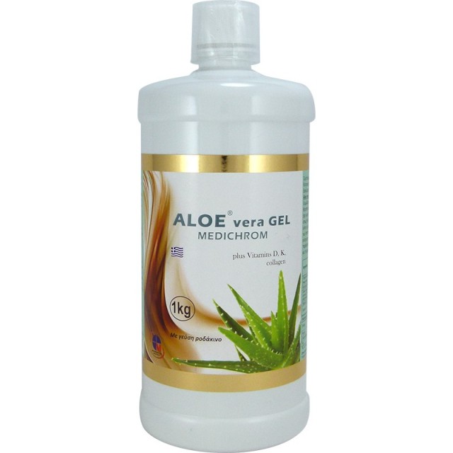 Medichrom Aloe Vera Gel Plus Vitamin D με Γεύση Ροδάκινο 1Kg