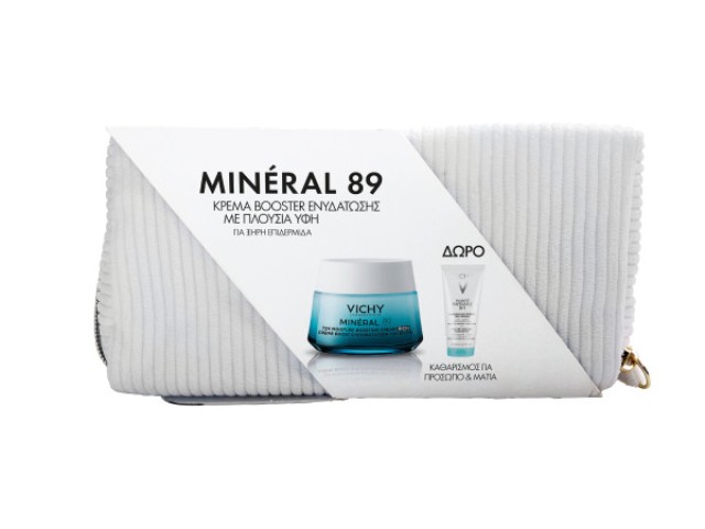 Vichy Set Mineral 89 Hydrating Booster Rich Cream 50ml & Δώρο Purete Thermale 3in1 100ml