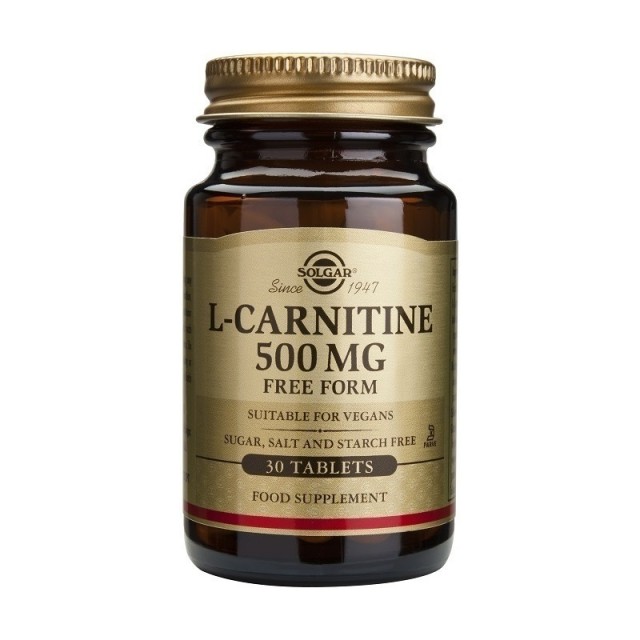 SOLGAR L-CARNITINE 500MG TABS 30S