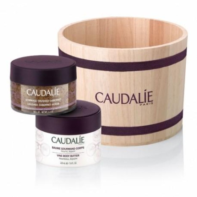 Caudalie Caudalie Spa At Home Body Set - Vine Body Butter 225ml + Crushed Cabernet Scrub 150gr