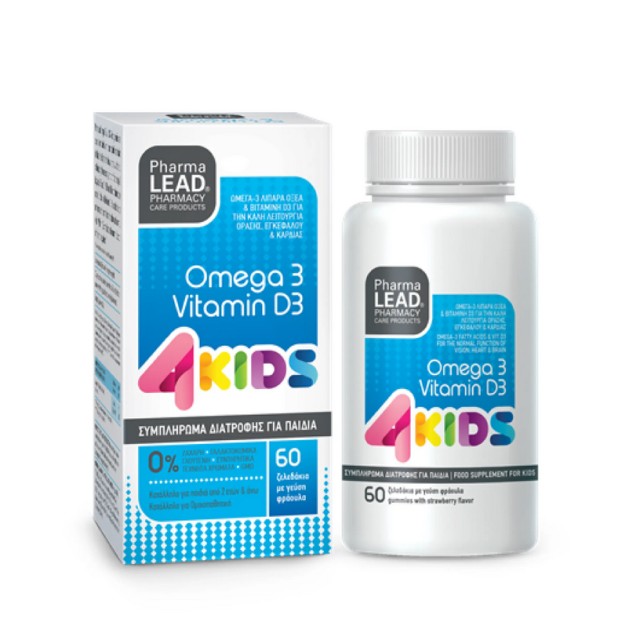 PharmaLead 4Kids Omega 3 + Vitamin D3 60τμχ