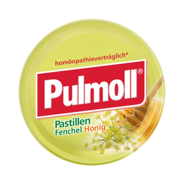 PULMOLL Καραμέλες με μέλι και μάραθο 75gr