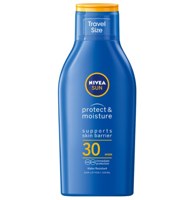 NIVEA SUN Protect & Moisture Lotion SPF30, 100ml TRAVEL