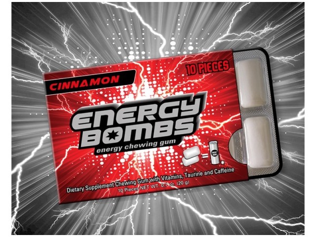 VICAN Energy Bombs Gum Cinnamon, Τσίχλες Κανέλλας 10τμχ.