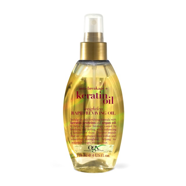 OGX Keratin Oil Rapid Reviving Oil Ενδυνάμωσης 118ml