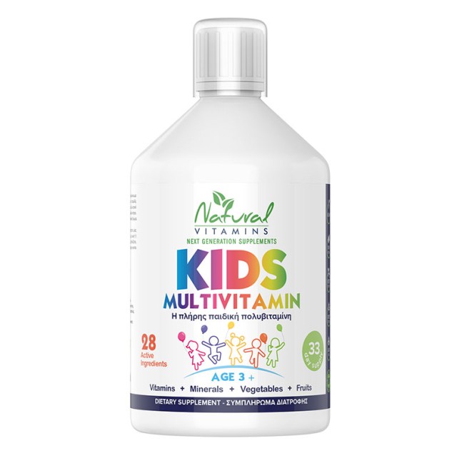 Natural Vitamins Kids Multivitamin 3+ 500ml