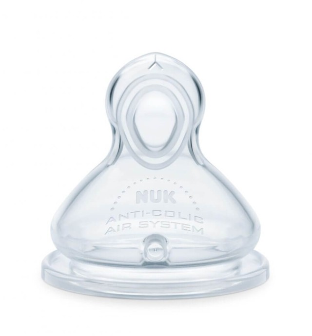 Nuk First Choice+ Flow Control Θηλή Σιλικόνης 6-18m με Βαλβίδα για Κάθε Είδος Τροφής 1τμχ