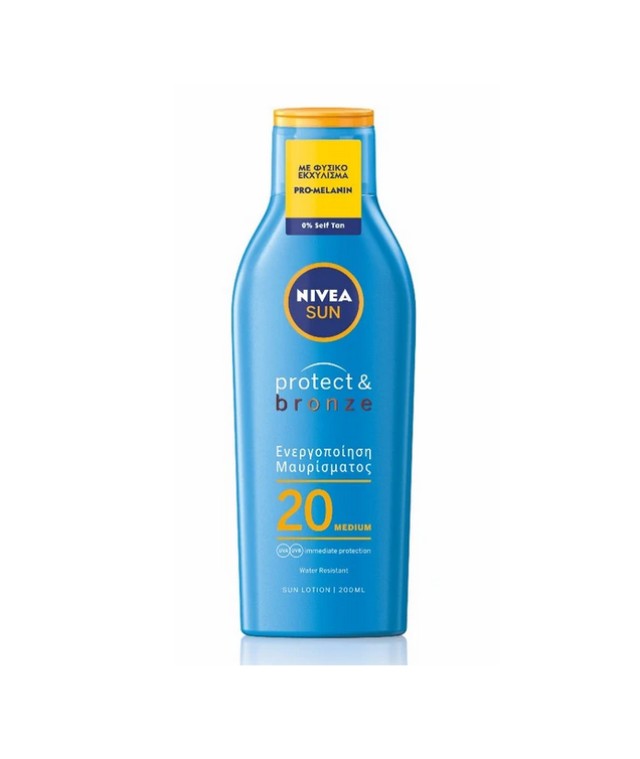 NIVEA SUN Protect & Bronze Lotion SPF 20, 200ml