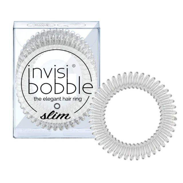 Invisibobble Slim Crystal Clear 3τμχ