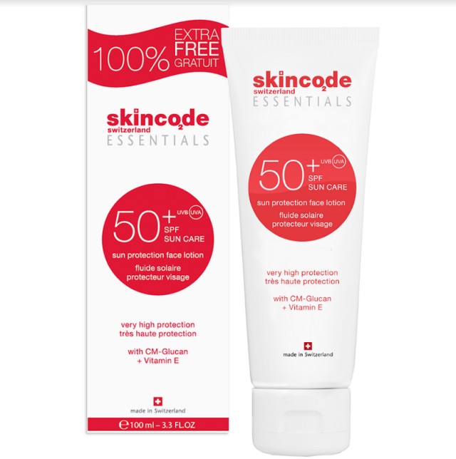 SKINCODE ESSENTIALS SUN PROTECTION FACE LOTION SPF50 100ML