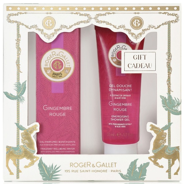 Roger & Gallet Set Gingembre Rouge Eau Parfumee Bienfaisante 30ml + Δώρο Χαλαρωτικό Gel Ντους 50ml