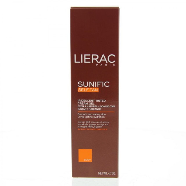 LIERAC SUNIFIC AUTOBRONZANT Gel-Creme Teinte Irise Corps 125ml