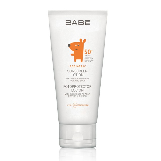 BABE PEDIATRIC SUNSCREEN LOTION SPF 50 - ΑΝΤΗΛΙΑΚΗ ΛΟΣΙΟΝ ΥΨΗΛΗΣ ΠΡΟΣΤΑΣΙΑΣ 100ml