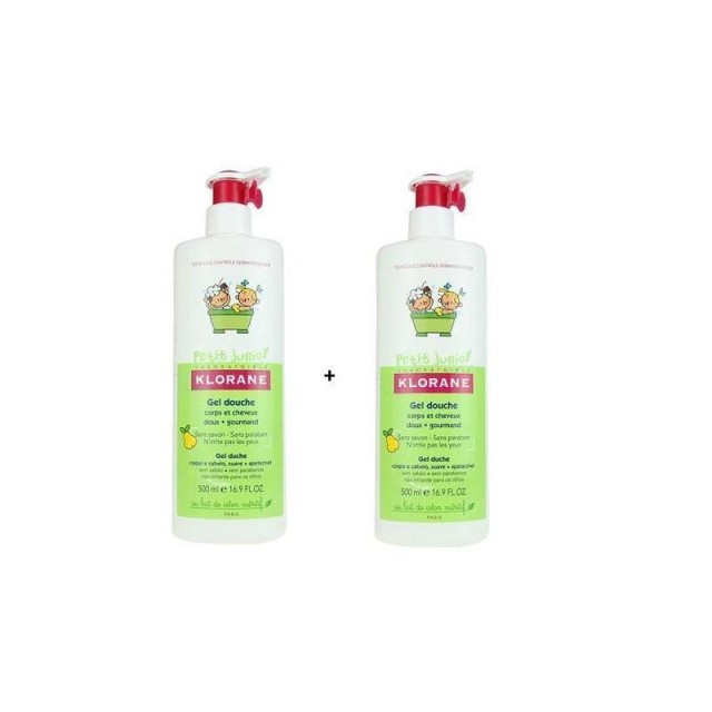 KLORANE DUO PETIT JUNIOR GEL DOUCHE POIRE 2X500ML