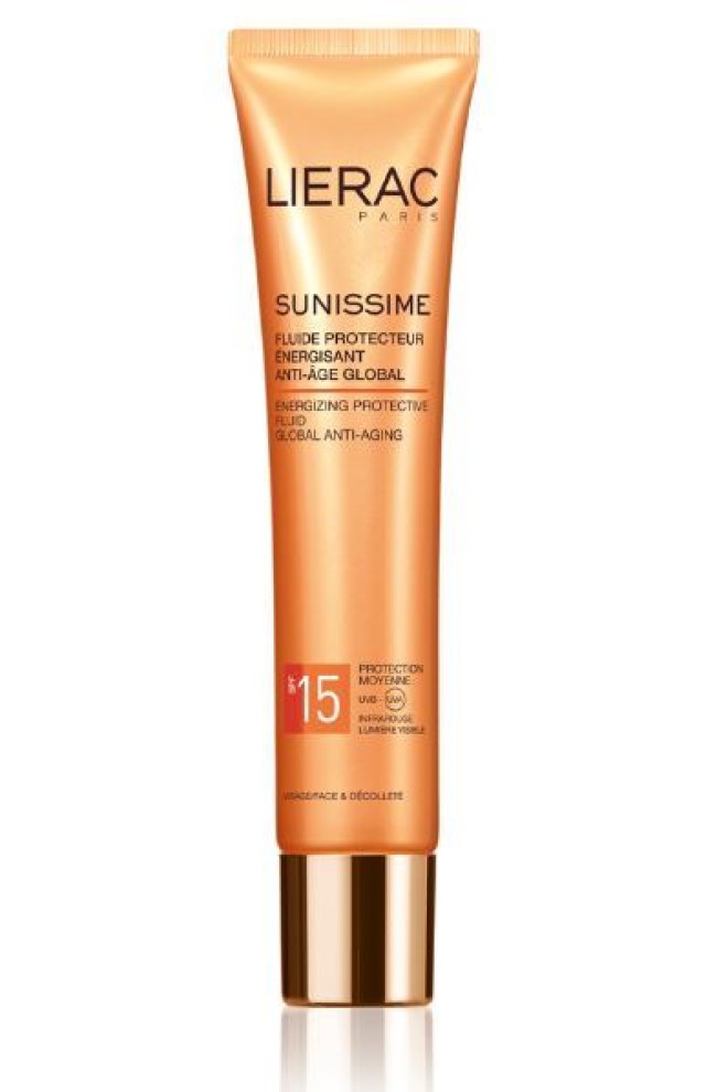 LIERAC SUNISSIME Fluide Protecteur Energisant Anti-Age Global SPF15 Visage 40ml