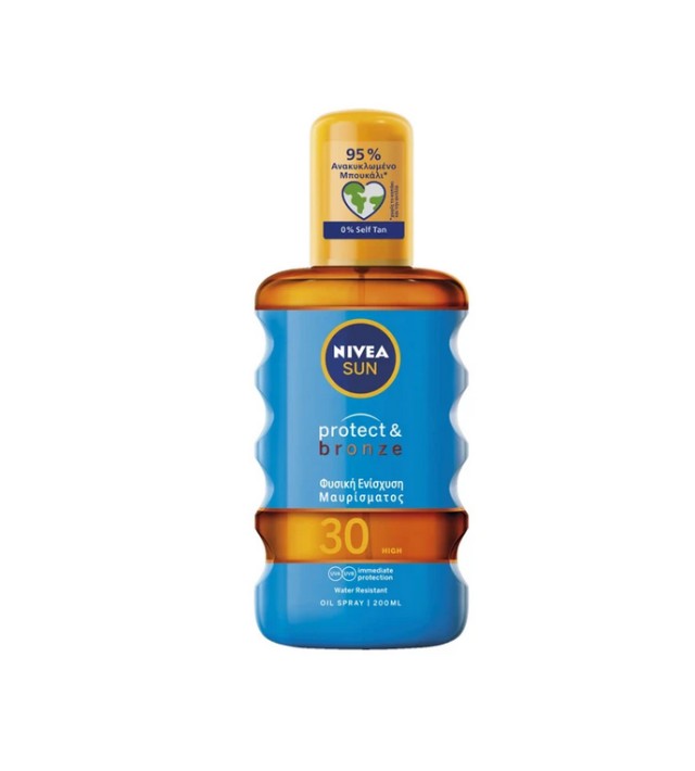 NIVEA SUN Protect & Bronze Oil Spray SPF 30, 200ml