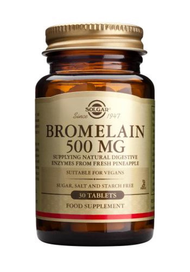 SOLGAR BROMELAIN 500MG 30TAB