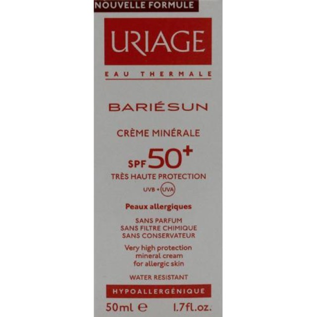 URIAGE Bariesun SPF50+ Creme Minerale 50ml