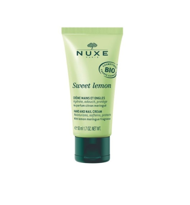 Nuxe Sweet Lemon Hand and Nail Cream Organic 50ml