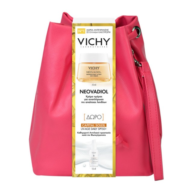 Vichy Set Neovadiol Day Cream + Δώρο Capital Soleil SPF50+ UV-AGE Daily 15ml + Τσαντάκι 1τμχ