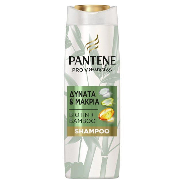 Pantene Pro-V Miracles Δυνατά & Μακριά Σαμπουάν Με Μπαμπού Και Βιοτίνη 300ml