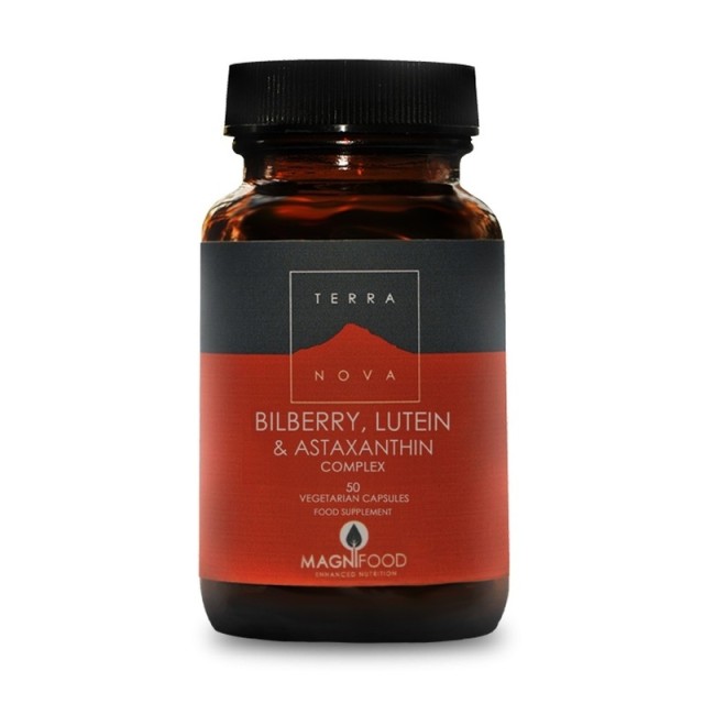 TERRANOVA Bilberry, Lutein & Astaxanthin Complex - Eye Support 50caps