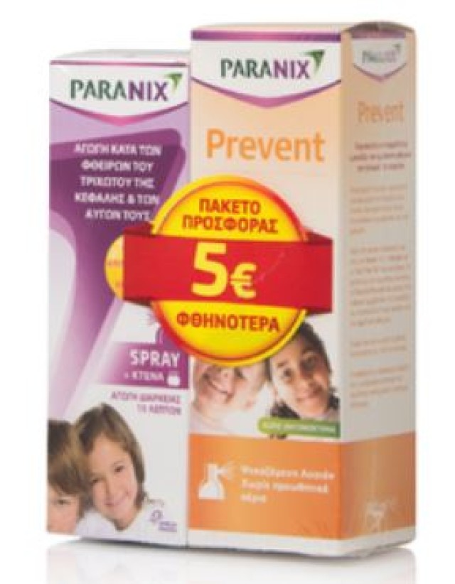 Paranix Spray 100ml +κτένα +Paranix Prevent 100ml