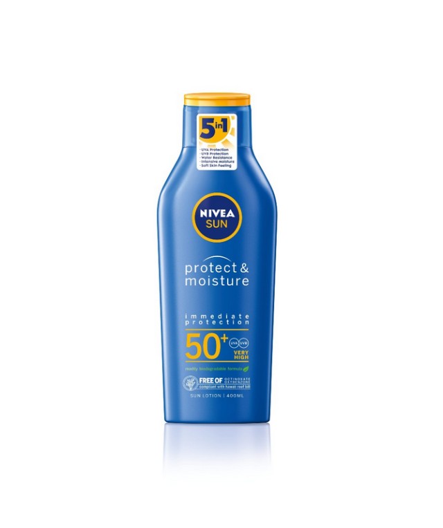 NIVEA SUN Protect & Moisture Lotion SPF 50+, 400ml