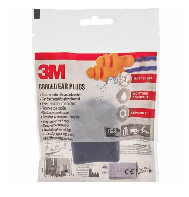 3M Corded Earplugs Ωτοασπίδες Πλαστικές με Θήκη 1 ζεύγος