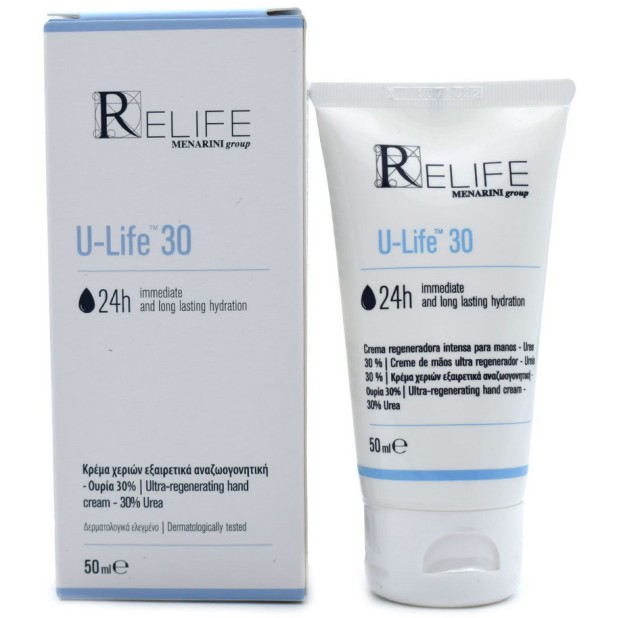 Relife U-Life 30 Ενυδατική Κρέμα Χεριών 50ml