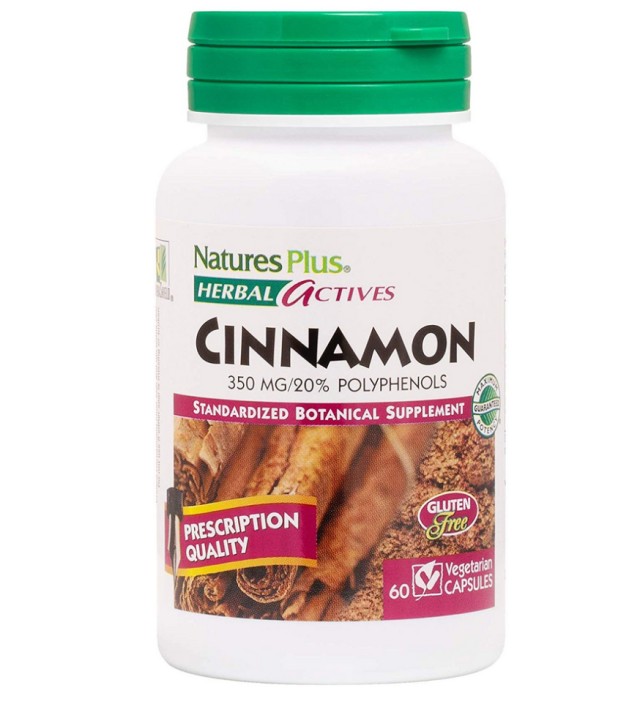 Nature's Plus CINNAMON 350MG 60VCAPS