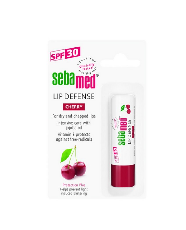 Sebamed Lip Defence Cherry SPF30 Ενυδατικό balm για ξηρά/σκασμένα χείλη 4.8gr